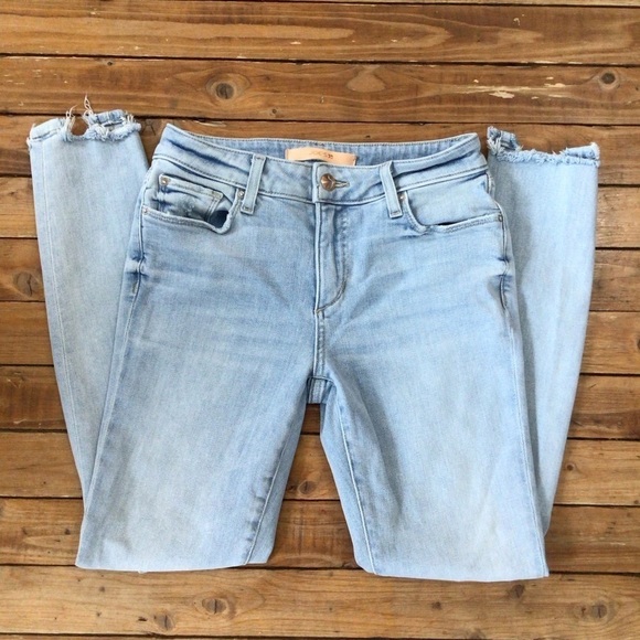 JOES jeans denim The mid rise skinny ankle ripped distressed size 25 faded blue - Picture 1 of 14